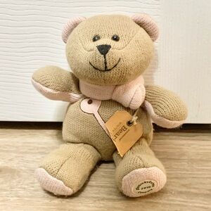 Starbucks Plush Beanie Bear 2010 Key to my Heart 89th Edition Bearista 8” NEW